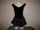 Adult Black/Burgundy Skating Costume