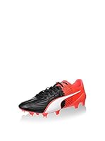 Puma Zapatillas de fútbol Evospeed 1.5 Lth Fg (Negro / Rojo / Blanco)