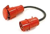 ADAPTERLEITUNG, 0,5 m CEE-Stecker + CEE-Kupplung