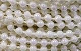 4mm Iridescent White String Pearl Beads on Spools (3 Spools) for Wedding Favors, Crafts, Decorations & More