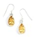 Faceted Pear Citrine Earrings