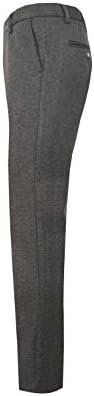 Men's Slim Casual Formal Straight Dress Mens Slacks Pants Suits Stretch Trousers Wool (31, Gray)