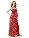 Best Selling Motherhood Maternity: Spaghetti Strap Smocked Maternity Maxi Dress Shopping