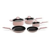 Bialetti 8-Piece Pink Cookware Set