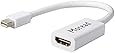 Moread Mini DisplayPort (Thunderbolt Port Compatible) to HDMI Adapter (Male to Female) - White