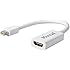 Moread Mini DisplayPort (Thunderbolt Port Compatible) to HDMI Adapter (Male to Female) - White