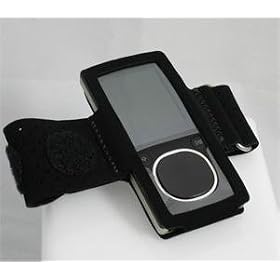 BLACK Sports Gym Exercise Workout Armband for Microsoft Zune 4GB / 8GB