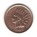 1907 U.S. Indian Head Cent / Penny