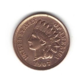 1907 U.S. Indian Head Cent / Penny