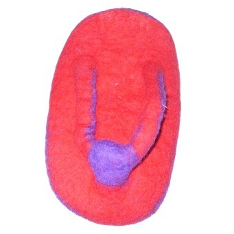 Image of A Cheerful Pet Flip Flop Wool Dog Toy