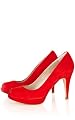 Suede Peep-Toe Pump