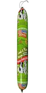 Redbarn Pet Products Lamb and Rice Food Roll, Net Weight 4lbs (2-Pack)