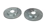 Baer 54131-020 DecelaRotor Slotted Drilled Zinc Plated Rear Brake Rotor Set - Pair