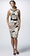 DAVID MEISTER PRINTED DRESS WITH BELT