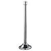 Lavi 10-2020 Steel Traditional Portable Stanchion with 11" Bell Base and Drum Top, 40-1/4" Height, Polished Chrome Finish