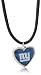 NFL New York Giants Crystal Heart Reversible Necklace