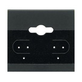 Earring Display Hang Cards Black Flocked 1.5 