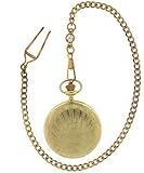 Dufonte By Lucien Piccard By Lucien Piccard 'Oceana' Goldtone Shell Pocket Watch