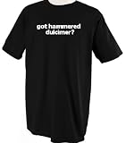Got Hammered Dulcimer? Music Musical Instrument T-Shirt Tee Shirt Top M Light Blue