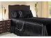 Luxury Queen Size Satin Flat Sheet - Black