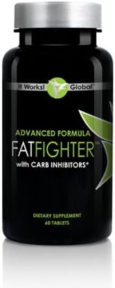 It Works Fat Fighter - Weight Loss Detox Program - Advanced Formula Fat Fighter with Carb Inhibitors - 60 Ct Per Bottle