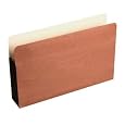 Wilson Jones Red Rope File Pockets, 5.25 Inch Expansion, Full Tyvek Reinforced Gussets, 9.5 x 14.75 Inches, Legal Size, Brown, 10 Pockets Per Box (WCC78CG)
