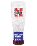 Nebraska Huskers Crystal Pilsner Glass