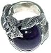 The Ring Mens Handmade Sterling Silver Jewelry with Gemstone, India (rng273)