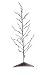 Festive White LED Twig Tree, 90 cm