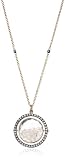 Moritz Glik "Kaleidescope" 18K Yellow Gold Floating White Diamond Orbit Pendant Necklace