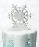IMAGE OF Weddingstar Glazed Porcelain Snowflake Cake Topper