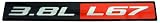 Red Black L67 3.8L Liter Engine Fender Real Aluminum Emblem Badge for Pontiac Grand Prix GTP Bonneville SSEI SE SLE SSE H4U RPO Buick Park Avenue Regal GSX GS Riviera Holden Commodore VT VX Chevrolet Monte Carlo SS V6 Chevy Impala SS Oldsmobile Eighty Eight 88 Ninety Eight 98 Supercharged Rare