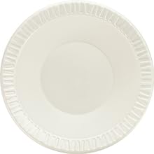 Dart 12BWWQ 10 - 12-Ounce Quiet Classic White Non-Laminated Foam Bowl 125-Pack (Case of 8)