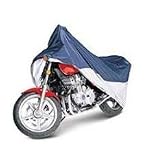 Classic Accessories 65-005-033501-00 Motorcycle Cover Blue and Siver - Up to 1100cc