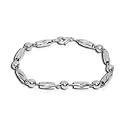 Mens Stainless Steel Silver Tone Bead Bracelet Jewellery