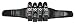 Empire Liquid SN 4+7 Paintball Harness - Checkerboard