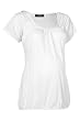 Noppies Damen Umstandsmode Shirt/ Top 20118, Gr. 42 (XL), Weiß (01 white)