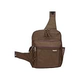 Baggallini MES160C Sling Backpack Color: Mushroom / Caspian Blue