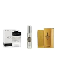 Single Detail Page Misc: Lot of 3 Mens Deluxe Size Fragrances for Him - BVLGARI Man, YSL Yves Saint Laurent Lhomme edt Spray, Paco Rabanne 1 Million