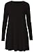 Forever Women's Long Sleeves Plus Size Plain Swing Dress