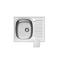 Pyramis 100132512 Sparta Edelstahlsp�le 62 x 50 / 1B 1D