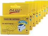 Compatible Epson T040120 & T041020 Multi 8-Pack: 4 Black & 4 Color Ink Cartridges for Epson C62