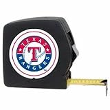 MLB Texas Rangers 25' Black Tape Measure