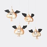 Department 56 Garlic Bats Halloween Ornaments Set of 4 #798918