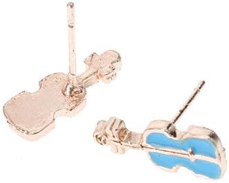 BST Violin Golden Plated Stud Earrings(Assorted Color)