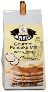 Hawaiian Gift Basket Mulvadi Gourmet Pancake Mix 4 Flavors 4 Bags & 3 Maui Jelly Factory Syrups
