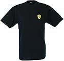 Black Ferrari T-Shirt - Small Ferrari Shield