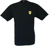 Black Ferrari T-Shirt - Small Ferrari Shield