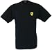 Black Ferrari T-Shirt - Small Ferrari Shield