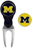 Michigan Golf Ball Mark Repair Tool and Ball Markers